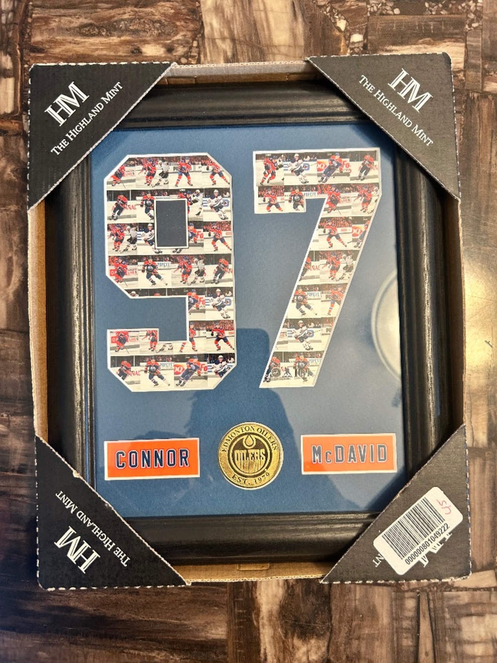 Edmonton Oilers Connor McDavid Highland Mint Framed Jersey #97 Photo Collage